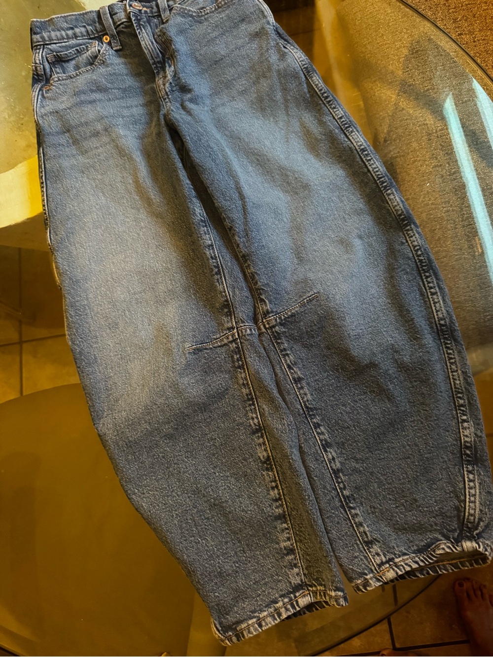 GAP Ladies Barrel Blue Denim Jeans